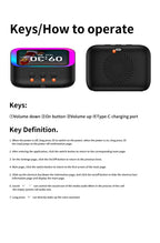 Smart Bluetooth Translator RGB Speaker 18 Languages Real-time Translation AI bluetooth 5.4 speaker with LCD display, game,alarm Lootquake LLC