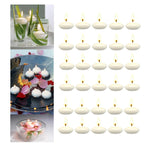 30Pcs Romantic Unscented Floating Candles DIY Round Decor Party Supplies for Dinners Anniversary Weddings Valentines Events Lootquake LLC