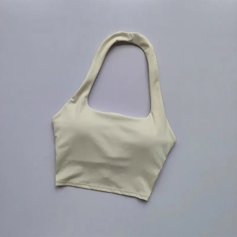 Backless Bliss: Sexy Sports Bra & Yoga Crop Top THRIXINE