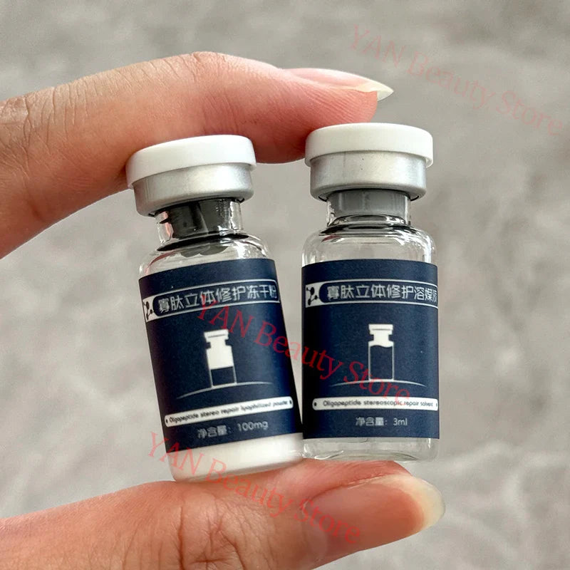 Oligopeptide Anti Wrinkle Freeze-Dried Powder Set Collagen Repairing Nourishing Firm Serum Hyaluronic Acid Moisturizing Skincare Lootquake LLC