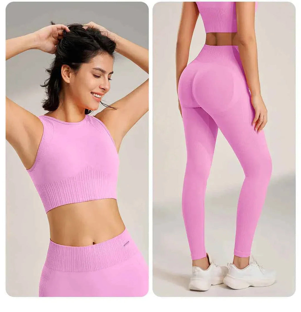Women's High Waisted Leggings and Top THRIXINE