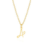 26 Initial Letters Heart Pendant Stainless Steel Necklace for Women Gold Color A-Z Alphabet Choker Chain Birthday Jewelry Gift