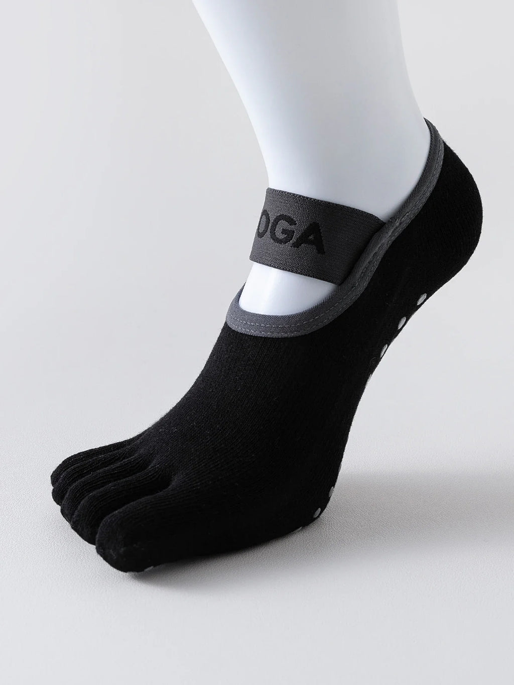 Women's five finger socks, anti slip yoga socks
