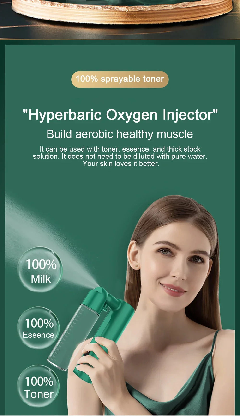 New 80ml Oxygen Injection Instrument Water Replenishing Spray Household Hand-held Face Cold Spray Humidifier Beauty Health Lootquake LLC