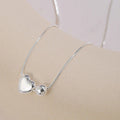 925 Sterling Silver Necklace Simple Heart Love Ball Elegant Geometric for Women Girl Jewelry Gift Dropshipping Wholesale Lootquake LLC