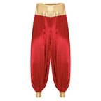 Halloween Men Arabian Indian Prince Cosplay Costume Stain Shiny Harem Trousers Arab Costume Carnival Dress Up Lantern Long Pants Lootquake LLC