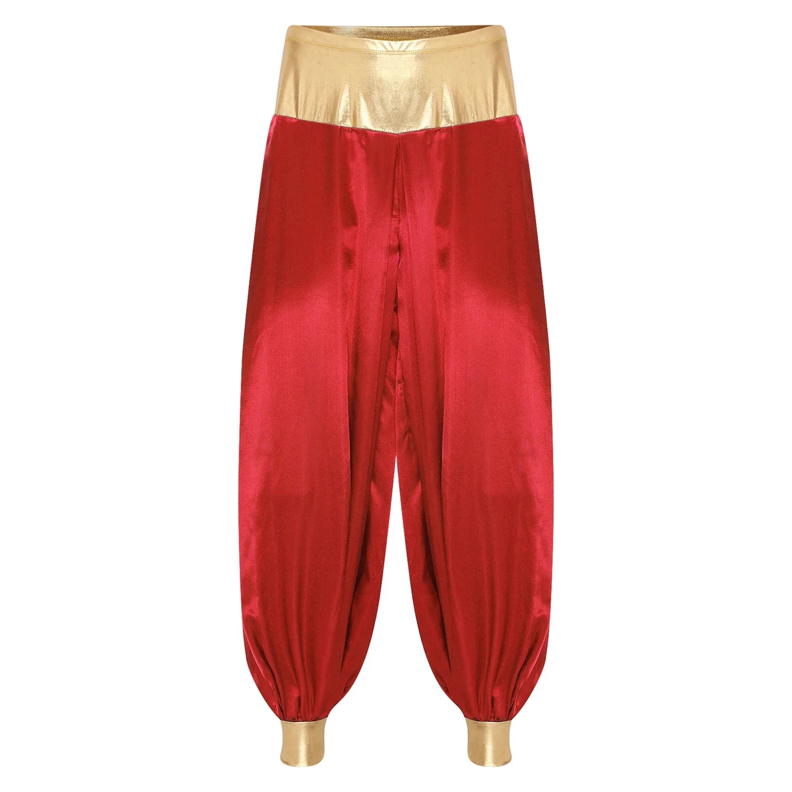 Halloween Men Arabian Indian Prince Cosplay Costume Stain Shiny Harem Trousers Arab Costume Carnival Dress Up Lantern Long Pants Lootquake LLC
