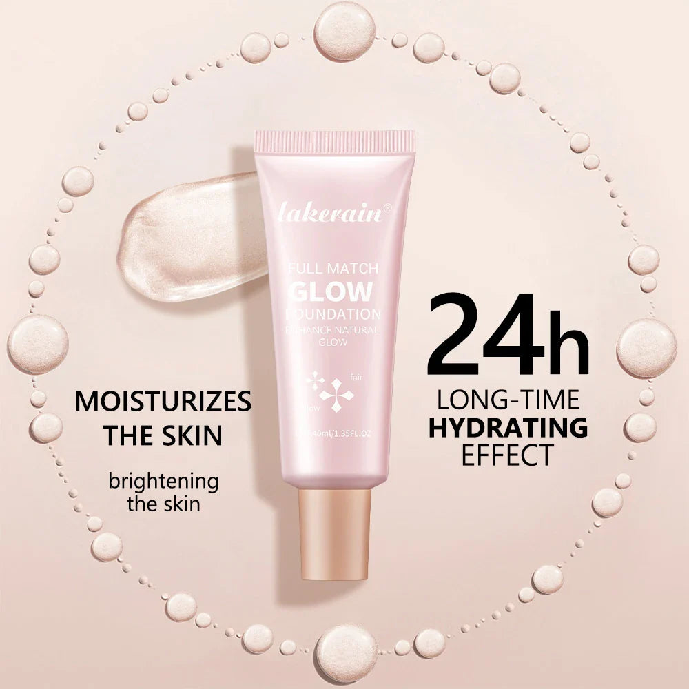 4 Colors Moisturizing Glow Foundation Liquid Long Lasting Natural Lightweight base Multi-purpose Illuminator Highlight Cream