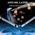 2Pcs Anti-Spy Hydrogel Film for IPhone 11 14 Pro Max 7 8 Plus Privacy Screen Protectors for IPhone 12 13 PRO XS MAX Mini X XR Bubble Free Fine Diamond Clear Crystal Shockproof Tempered Glass Film Stevvex