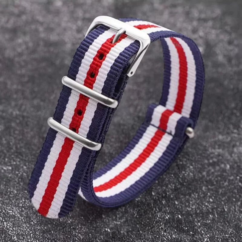 Motorola Moto Nylon Watch Band Universal Canvas Weave Wristband Loop Strap