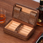 GALINER Charuto Cedar Wood Cigar Humidor Box Travel Cigar Case Storage 4 Cigars Box Humidor Humidifier For Sigar Lootquake LLC
