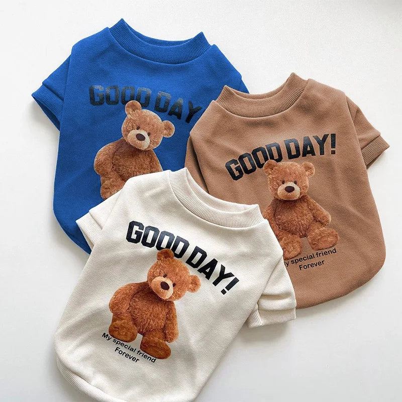 Dog Clothes Dog Costume Pet Clothes Cartoon Bear Pet Shirt  Puppy Clothes Pet Vest Pet Clothes Dog Sport Shirt XS-XXL Lootquake LLC
