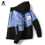Men's Coat Casual Korean Style Spring Fashionable Thin Topmen's Jacket Hood Student Workwear Jacket Harajuku Street Clothing Pi-Mart
