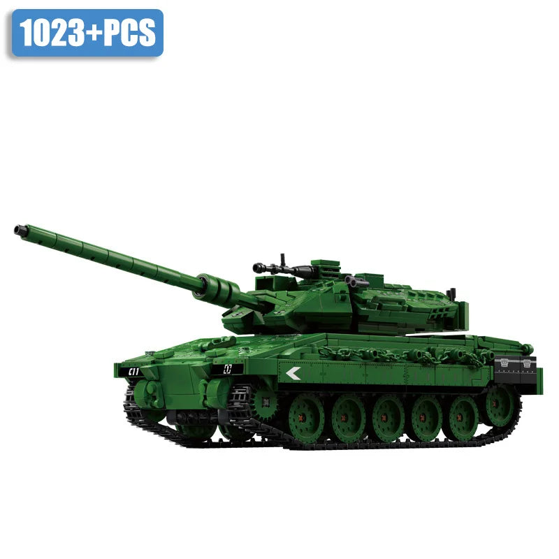 Military WW2 MOC Leopard 2A7 Army Main Battle Tank Soldiers Building Blocks Bricks M1 T90M Tank Set For Children Boys Gifts Lootquake LLC