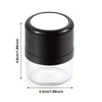 Travel-Friendly Loose Powder Case with Mushroom Sponge Puff & Mirror - Compact, Fragrance-Free Cosmetic Foundation Box Lootquake LLC