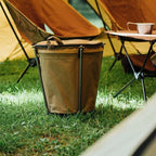 Outdoor Camping Trash Can Lightweight Collapsible Oxford Cloth Storage Round Bin Self-drive Barbecue Portable Car Trash Bin Lootquake LLC