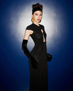 Black Color Women Sexy Sleeveless O-Neck Bodycon Long Dress Keyholes Celebrate Fashion Celebrity Evening Party Red Carpet Dress Lootquake LLC