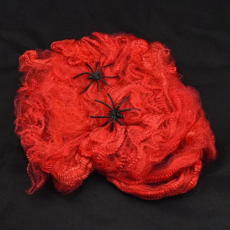 Halloween Decoration Party Accessories Decorations for Events Scream Festa Spider Web Black Outdoor Props Haunted House Spider Lootquake LLC