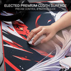 Redragon EISA P047 Anime Gaming Mouse Pad - Smooth Lycra Surface, Anti-Slip Rubber Base, Spill-Resistant, Durable 5mm Thick Lootquake LLC