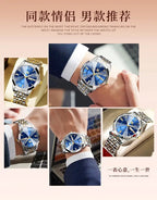OLEVS Original Brand Elegant Women's Watches Waterproof Luminous Quartz Watch for Lady Necklace Bracelet Gift Box Set Calendar