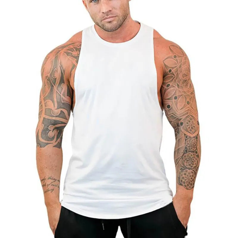 Men's Workout Fitness Comfortable Sleeveless T-Shirt Sports Running Breathable - SJB-DIAMOND ELITES