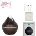 350ML USB aroma oil diffuser wood electric humidifier ultrasonic air humidifier mini aromatherapy LED light mist maker for home Lootquake LLC