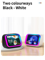 Smart Bluetooth Translator RGB Speaker 18 Languages Real-time Translation AI bluetooth 5.4 speaker with LCD display, game,alarm Lootquake LLC