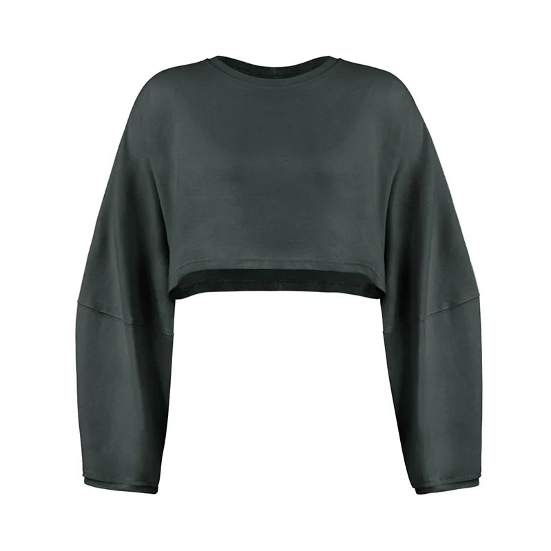FitFlow Long Sleeve Crop Top THRIXINE