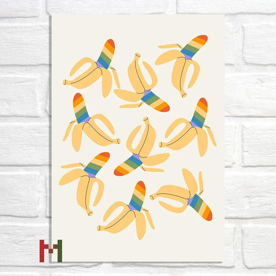 Abstract Pride Art Canvas Print Wall Decor LGBT Home Art Pi-Mart
