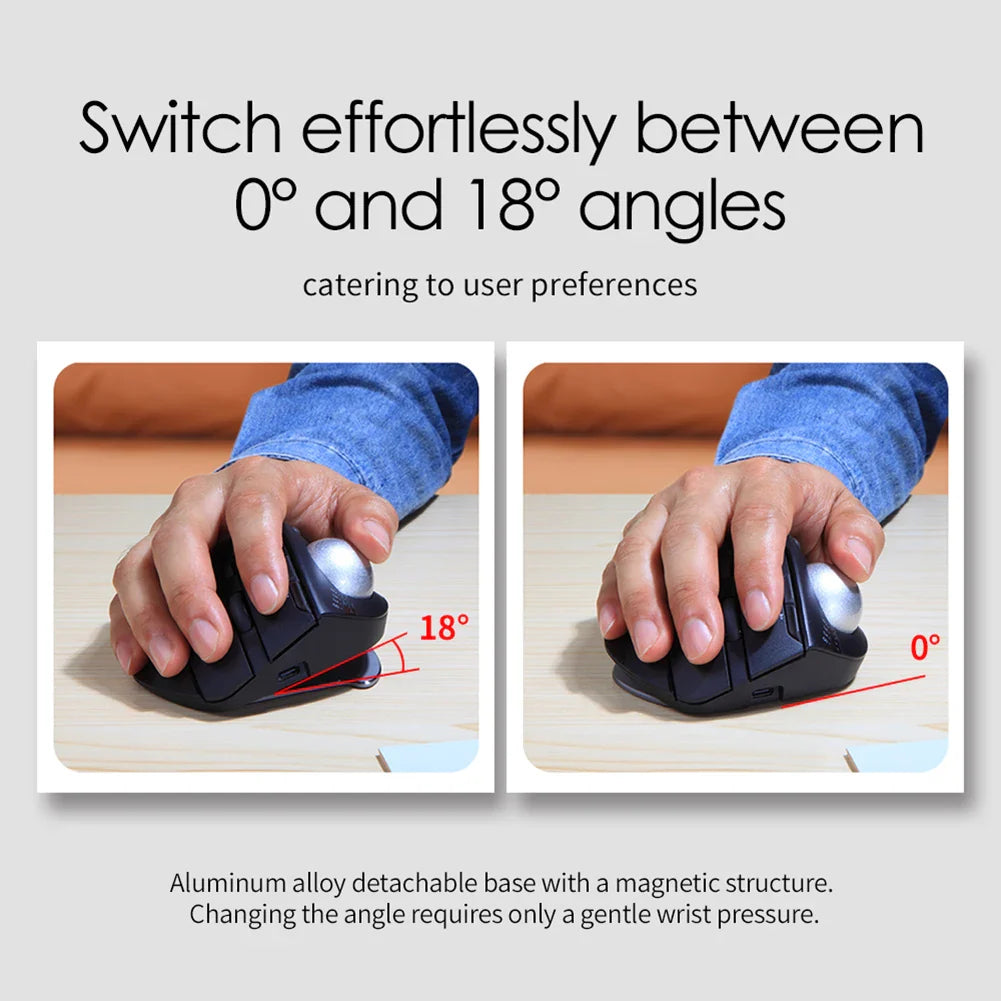 Vertical Gaming Mouse 2.4G Ergonomic Gamer Mice 4800DPI 5 Level DPI Adjustable for PC Computer Accessories Lootquake LLC