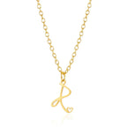 26 Initial Letters Heart Pendant Stainless Steel Necklace for Women Gold Color A-Z Alphabet Choker Chain Birthday Jewelry Gift