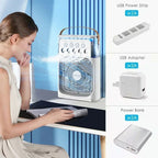 3 In 1 Fan AIr Conditioner Household Small Air Cooler LED Night Light Portable Humidifier Air Adjustment Fan Office Home Fan New Lootquake LLC