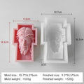 Portrait Face Silicone Mold Jesus Sculpture Cross Aroma Candle Resin Plaster Ornament Mold Home Decor Crafts Making Mould Lootquake LLC