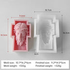Portrait Face Silicone Mold Jesus Sculpture Cross Aroma Candle Resin Plaster Ornament Mold Home Decor Crafts Making Mould Lootquake LLC