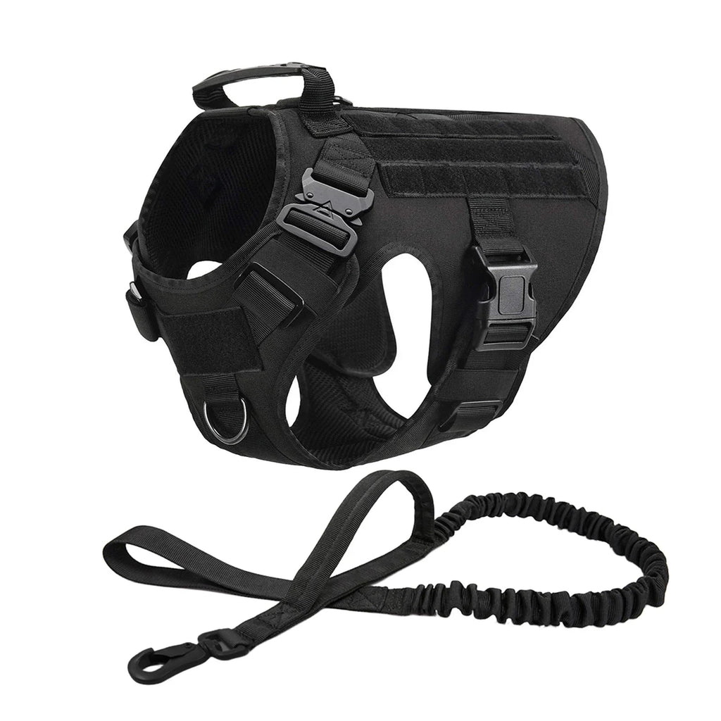 Ultimate Explorer Tactical Dog Harness & Leash Set Fashioned Furbabies