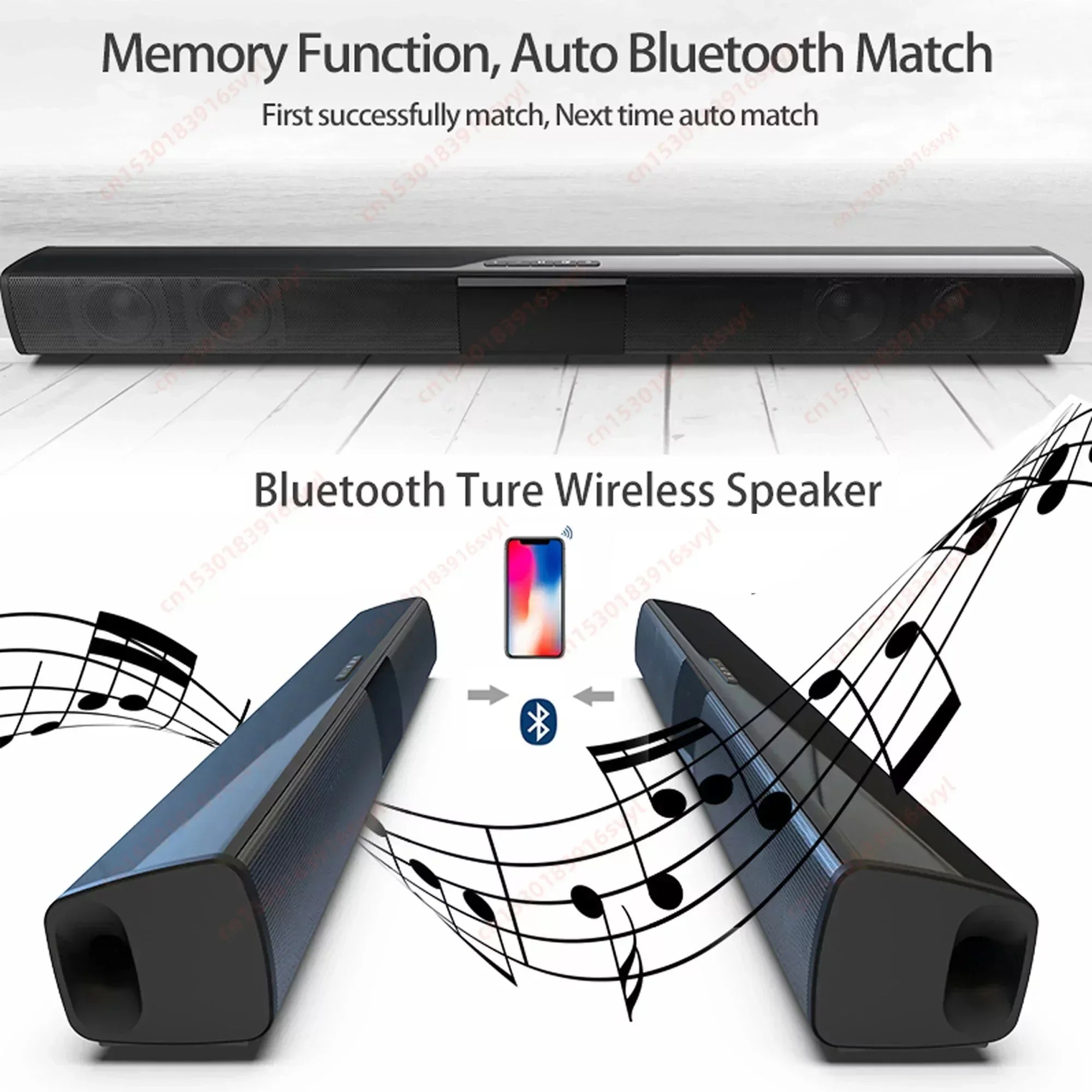 Powerful Wireless Bluetooth Speaker for Home Theater Computer TV Car Sound Box Soundbar Heavy Bass Subwoofer Radio caixa de som Lootquake LLC