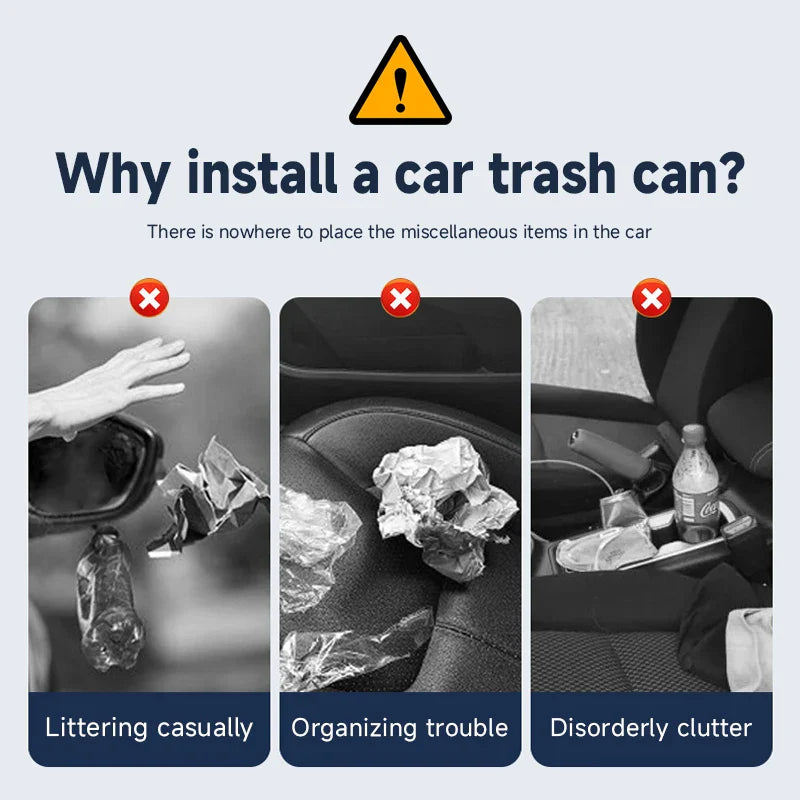 Universal Car Garbage Bin For Skoda Octavia 2 3 A5 A7 Fabia MK1 MK2 MK3 Superb 2 Kodiaq Rapid Roomster Sedan Combi Accessories