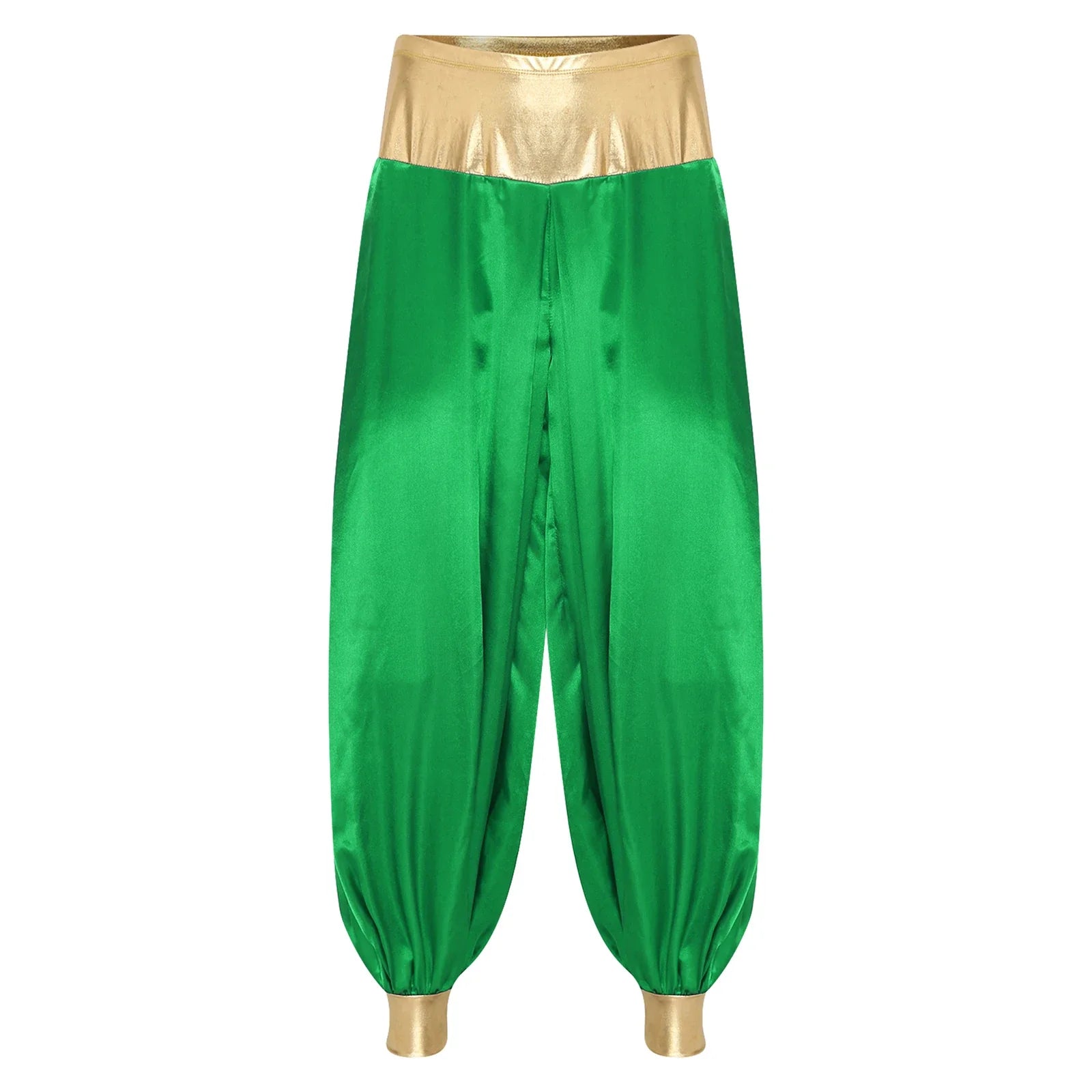 Halloween Men Arabian Indian Prince Cosplay Costume Stain Shiny Harem Trousers Arab Costume Carnival Dress Up Lantern Long Pants Lootquake LLC