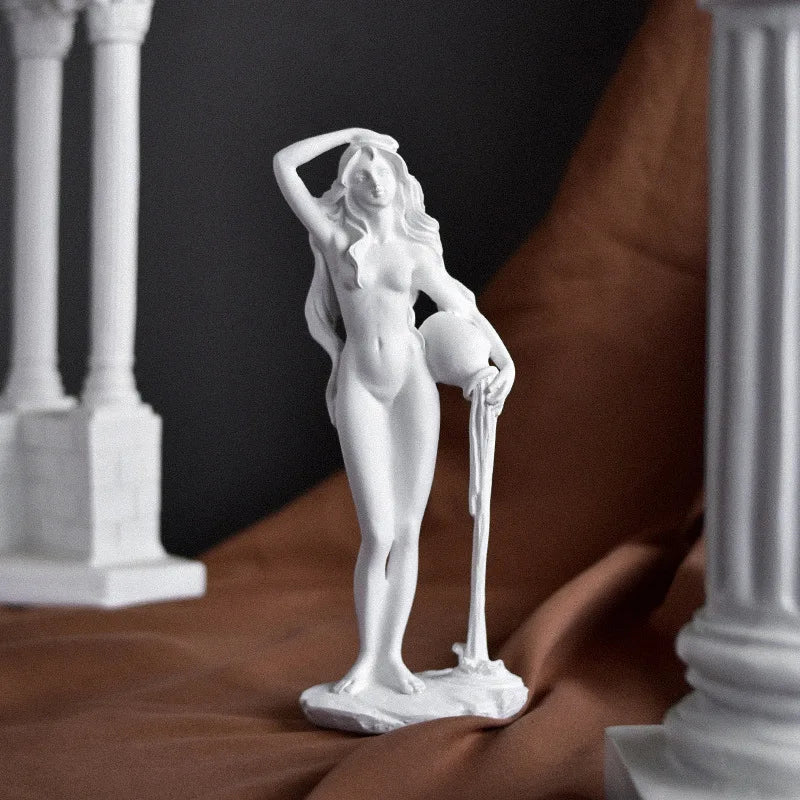 Classical Greek Goddess Statues - Small Artistic Figurines, Venus Sculptures for Office Bookcases and Living Room Decor Lootquake LLC