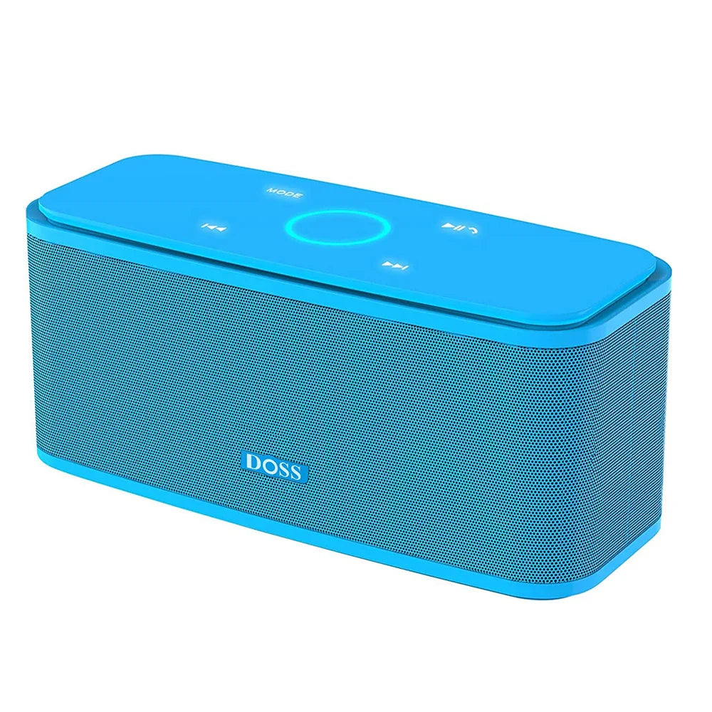DOSS Wireless Bluetooth Speaker SoundBox BT 5.0 Touch Control Portable Music Sound Box 12W Stereo Sound IPX5 Waterproof Speakers Lootquake LLC