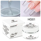 30ML Hard Gel For Nail Extension Milky White Builder Constructor Gel Self Leveling Reinforcement Nail Gels Camouflage Manicure Lootquake LLC