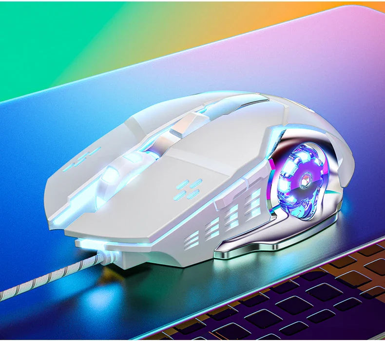 G15 Mechanical Gaming Mouse 7-Color Breathing Light Wired Laptop USB Desktop Office Computer Gaming Mouse Mute Lootquake LLC