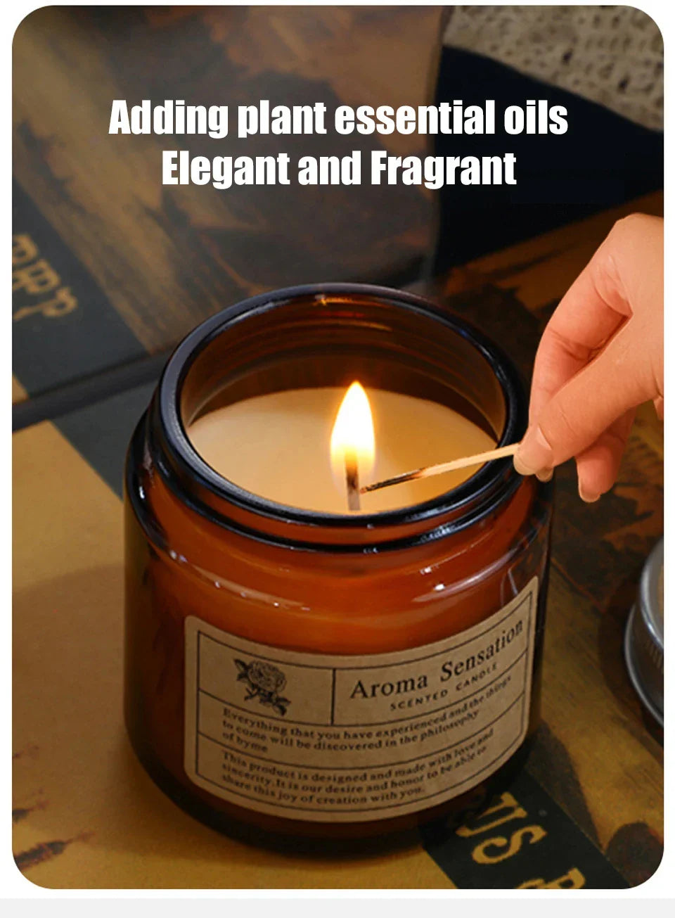Scented Candles Smokeless Soy Candle Essential Oil Aromatic Candle Luxury Decoration Candle Wedding Gifts Party Home Decoration Lootquake LLC