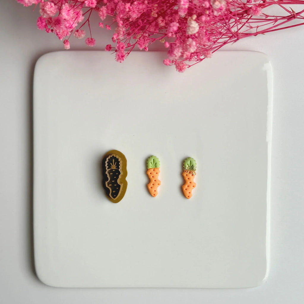 Easter Series Cute Cartoon Rabbit Carrot Shape Polymer Clay Cutters For DIY Earrings Jewelry Makings Embossing Cutting Die Lootquake LLC