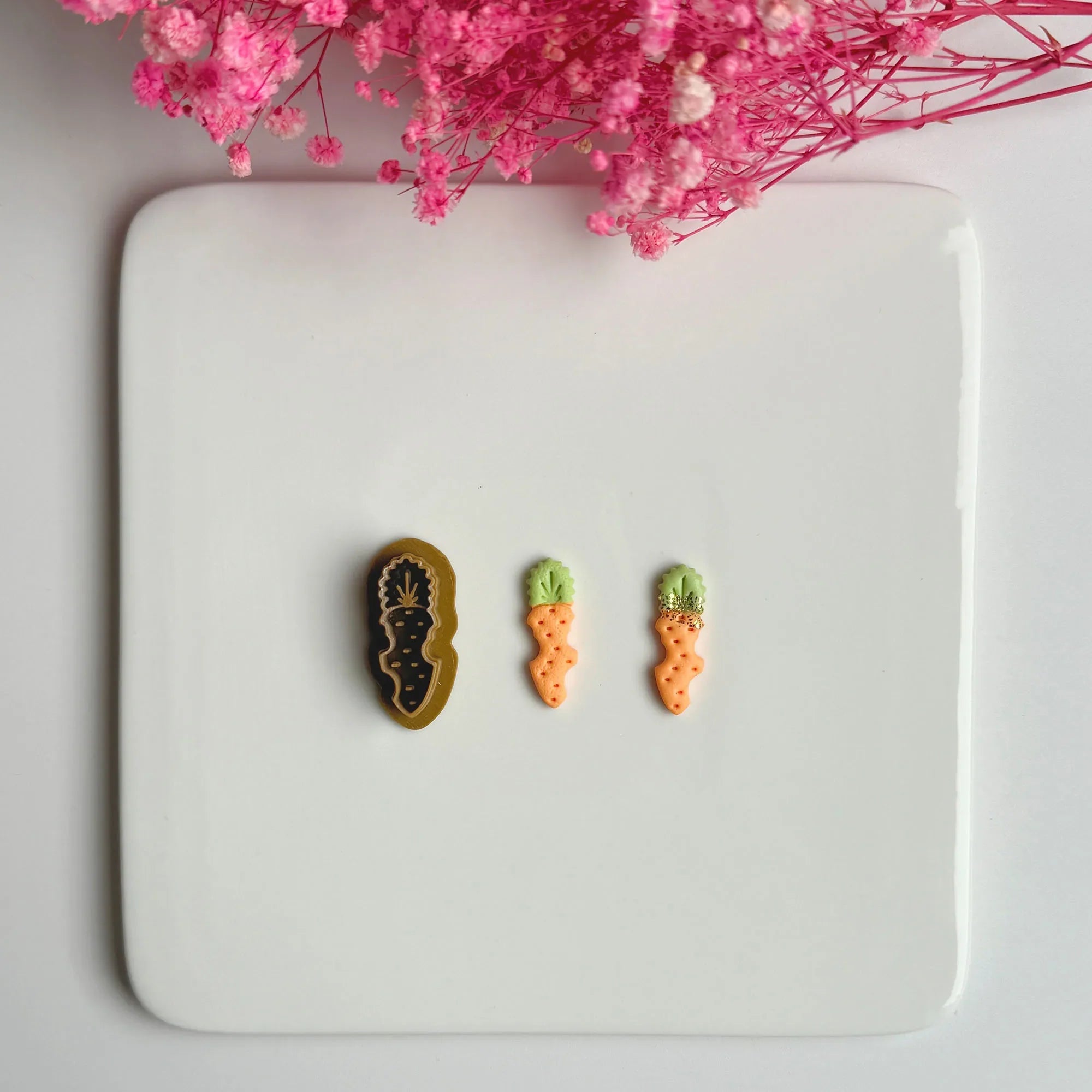 Easter Series Cute Cartoon Rabbit Carrot Shape Polymer Clay Cutters For DIY Earrings Jewelry Makings Embossing Cutting Die Lootquake LLC