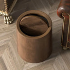 Large Wooden Trash Can for Office Living Room Bathroom Home Kitchen Vintage Retro Waste Bin