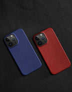 Genuine Leather Phone Case for iPhone 13 14 Pro Max 12 Mini 12 Pro Max Back Cover Neon Orange Silicone Phone Cover Wireless Charging Compatible Shockproof Protective Case for iPhone Stevvex