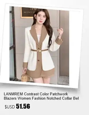 LANMREM 2 Pieces Sets For Women Suspender Long Dress With Sleeves Coat Female Casual Clothing 2024 Summer New 2DA6550