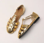 ZAROY Summer Cross Strap Flat Sandals Women Round Toe Ankle Buckle Hollow Casual Roman Sandalia Zapatos De Mujer сандали