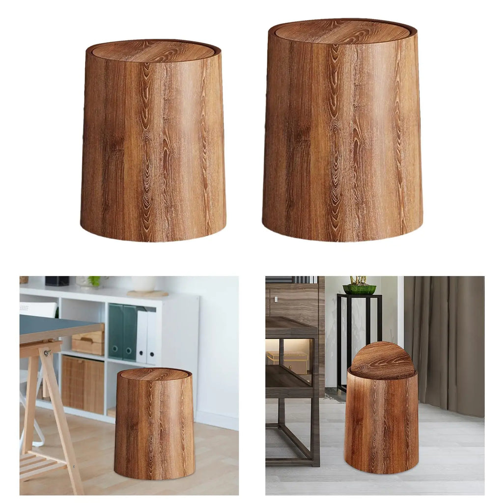 Trash Bin, Trash Can, Waste Bin, Modern Paper Basket Household Trash Bin Waste Basket for Dorm Kitchen Office Bathroom Home,